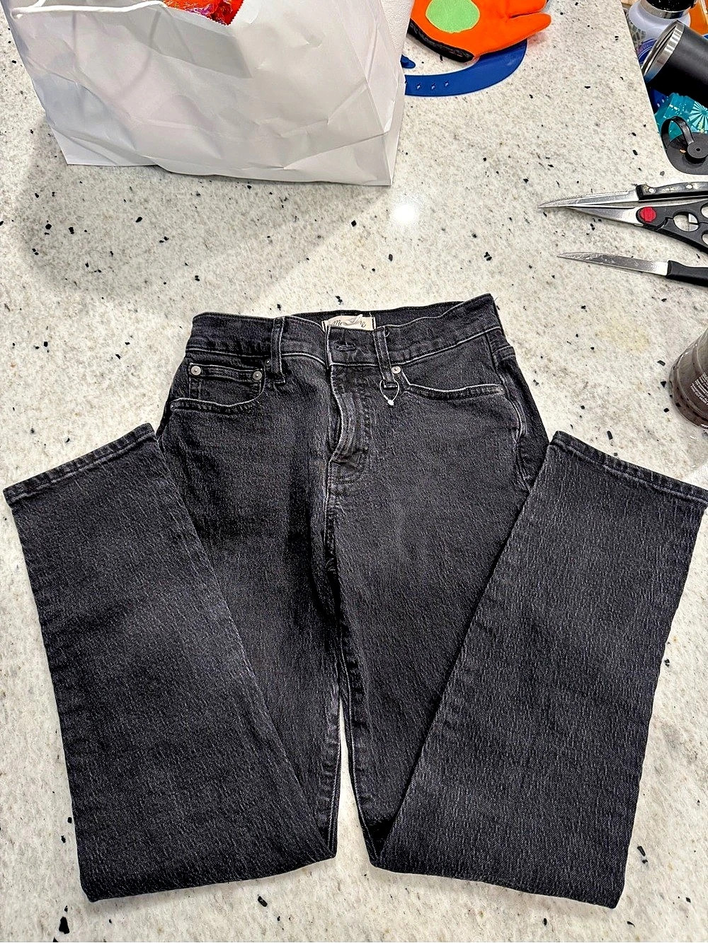 Madewell The Mid-Rise Perfect Vintage Jean Black Waist 25